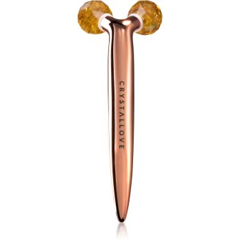 Crystallove lemon amber 3d lift & sculpt facial roller accesoriu de masaj faciale