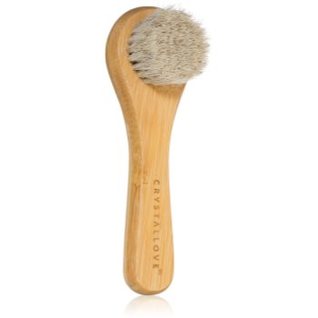 Crystallove Bamboo Face Brush perie pentru curățarea profundă a tenului
