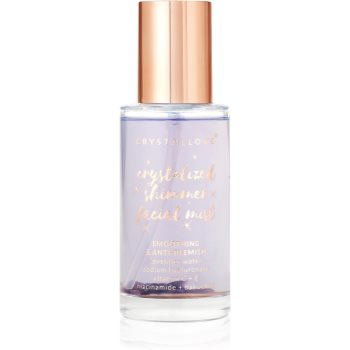 Crystallove Amethyst Shimmer Facial Mist lotiune pentru fata pentru netezirea pielii - Sellmag.ro