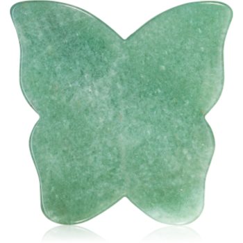 Crystallove Butterfly Aventurine Gua Sha Plate accesoriu de masaj accesorii imagine noua