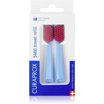 Curaprox Travel Set 2-pack Set de călătorii capete de schimb