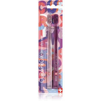 Curaprox limited edition joyful periuțe de dinți ultra soft 2 pc