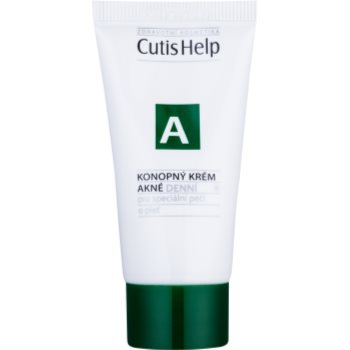 CutisHelp Health Care A - Acne crema de zi cu canepa pentru ten acneic