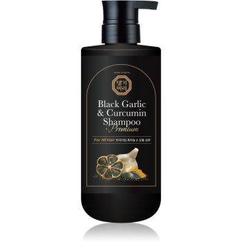 DAENG GI MEO RI Black Garlic & Curcumin Shampoo Sampon de restaurare in profunzime pentru întărirea și creșterea părului