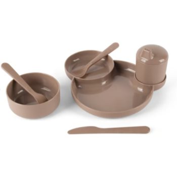 Dantoy Tiny Bio Dinner Giftset serviciu de masă pentru copii Mocca