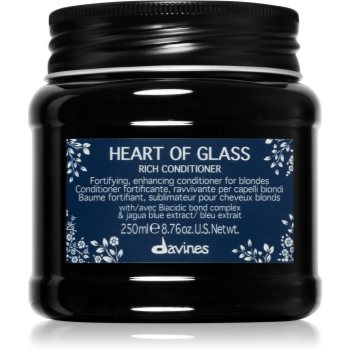 Davines Heart of Glass Rich Conditioner balsam pentru indreptare pentru par blond ACCESORII
