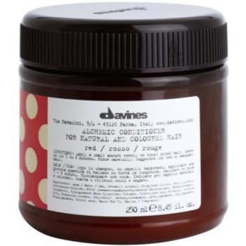 Davines Alchemic Conditioner Red balsam hidratant pentru a evidentia culoarea parului