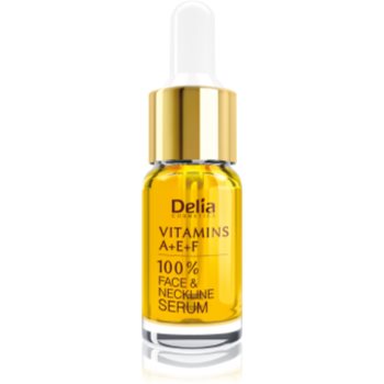 Delia Cosmetics Professional Face Care Vitamins A+E+F ser pentru contur pentru fata si decolteu Online Ieftin Delia Cosmetics