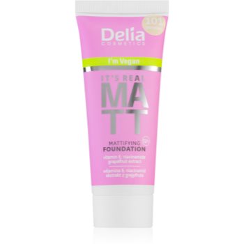 Delia Cosmetics It\'s Real Matt machiaj cu efect matifiant