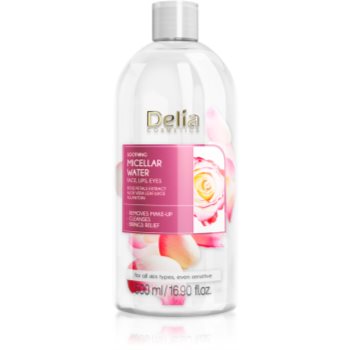 Delia Cosmetics Micellar Water Rose Petals Extract Demachiant calmant micelara de apa Delia Cosmetics
