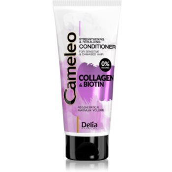 Delia Cosmetics Cameleo Collagen & Biotin balsam pentru indreptare pentru parul deteriorat si fragil