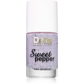 Delia Cosmetics Sweet Pepper Black Particles lac de unghii