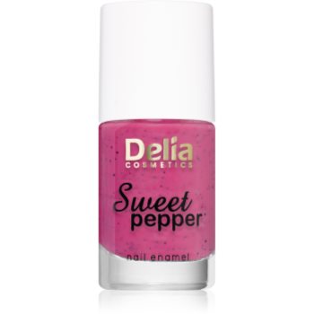 Delia Cosmetics Sweet Pepper Black Particles lac de unghii