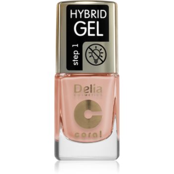 Delia Cosmetics Coral Nail Enamel Hybrid Gel lac de unghii sub forma de gel