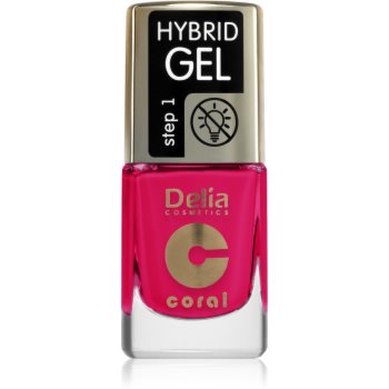 Delia Cosmetics Coral Nail Enamel Hybrid Gel lac de unghii sub forma de gel