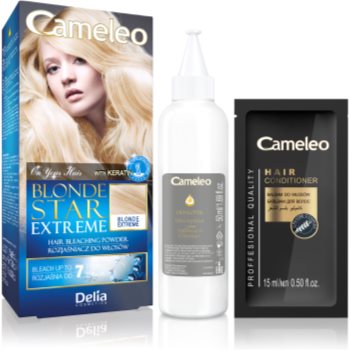 Delia Cosmetics Cameleo Blonde Star Extreme pudra decoloranta cu keratina