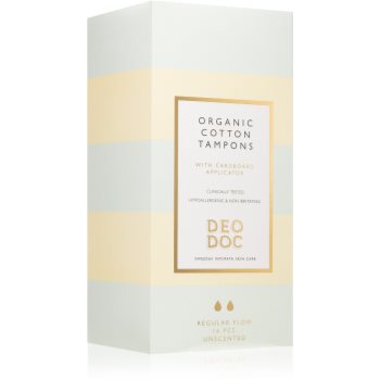 DeoDoc Organic Cotton Tampons Regular Flow tampoane DeoDoc Cosmetice și accesorii