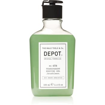 Depot No. 406 Transparent Shaving Gel gel pentru bărbierit