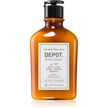 Depot No. 107 White Clay Sebum Control Shampoo sampon pentru curatare pentru par si scalp gras