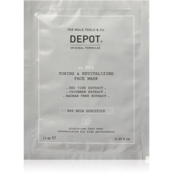 Depot No. 806 Toning & Revitalizing Face Mask masca faciala revitalizanta pentru barbati