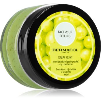 Dermacol Face & Lip Peeling Grape peeling de curățare profundă buze si obraz