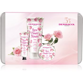 Dermacol flower care rose set cadou (pentru maini si corp)