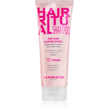 Dermacol hair ritual sampon pentru stralucire pentru nuante de par roscat