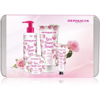 Dermacol flower care rose set cadou (cu aromă de trandafiri)