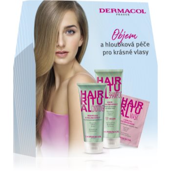 Dermacol Hair Ritual set cadou (pentru păr cu volum) accesorii imagine noua
