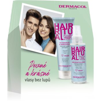 Dermacol Hair Ritual set cadou (pentru stimularea creșterii părului) unisex accesorii imagine noua