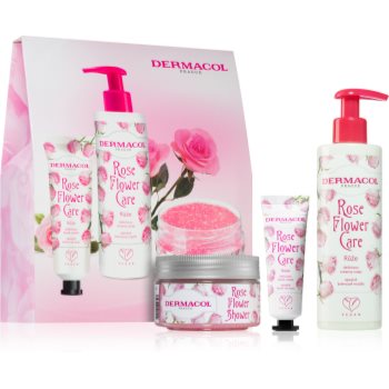 Dermacol Flower Care Rose set cadou (cu aromă de trandafiri)