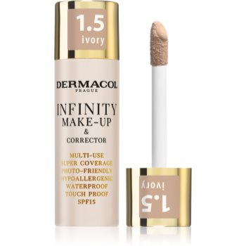 Dermacol Infinity fond de ten cu acoperire ridicată SPF 15