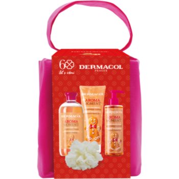 Dermacol Aroma Moment Gingerbread Cookies set cadou în stil de Crăciun (DERX26W_KSET03)