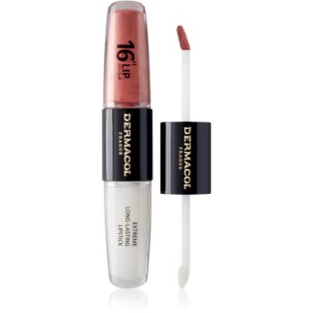 Dermacol 16H Lip Colour ruj rezistent si luciu de buze.