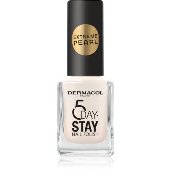 Dermacol 5 Day Stay Extreme Pearl lac de unghii stralucire de perla