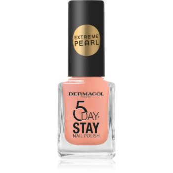 Dermacol 5 Day Stay Extreme Pearl lac de unghii stralucire de perla