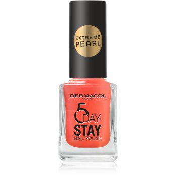 Dermacol 5 Day Stay Extreme Pearl lac de unghii stralucire de perla