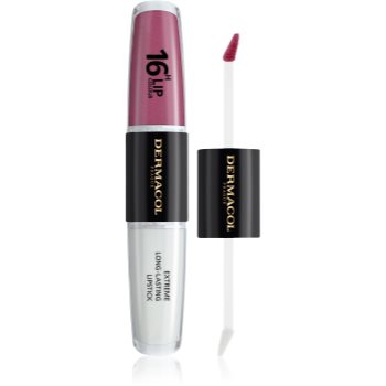 Dermacol 16H Lip Colour ruj rezistent si luciu de buze.