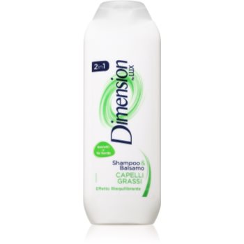 Dimension by Lux 2in1 sampon si balsam 2 in 1 pentru par gras