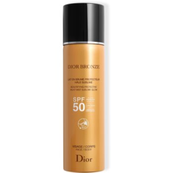 DIOR Dior Bronze Beautifying Protective Milky Mist Sublime Glow spray protector pentru plajă SPF 50 DIOR imagine noua