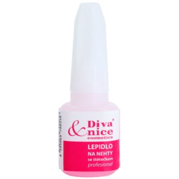 Diva & Nice Cosmetics Accessories adeziv pentru unghii cu pensula Diva & Nice Cosmetics