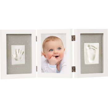 Dooky Luxury Memory Box Triple Frame Printset Set De Mulaj Pentru Amprentele Bebelusului