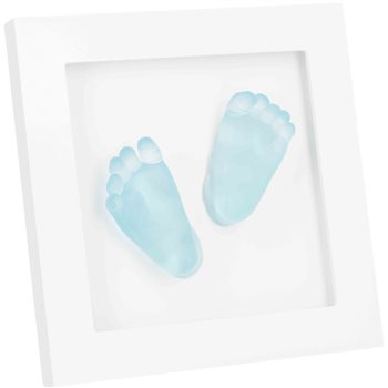 Dooky Crystal Memories DeLuxe 3D Frame Handprint & Footprint set de mulaj pentru amprentele bebelușului