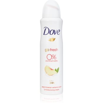 Dove Go Fresh Peach & Lemon Verbena Deodorant Spray fara continut de aluminiu