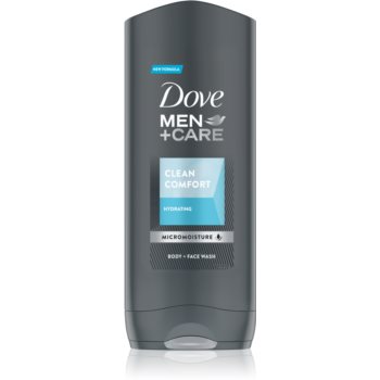 Dove Men+Care Clean Comfort gel de dus hidratant pentru față, corp și păr Dove