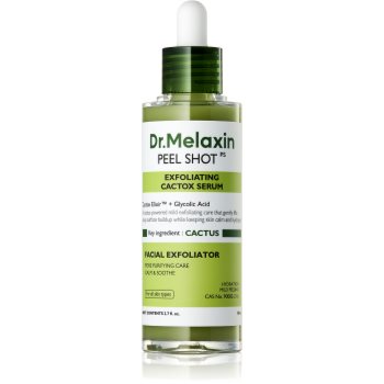 Dr. Melaxin Peel Shot Exfoliating Cactox Serum розгладжувальна ексфоліативна сироватка для зволоження шкіри та звуження пор 80 мл