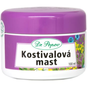 Dr. Popov Herbal ointments Comfrey crema pentru masaj pentru mușchi, articulații și tendoane