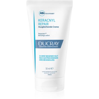 Ducray Keracnyl crema regeneratoare si hidratanta pentru piele uscata si iritata in urma tratamentului antiacneic