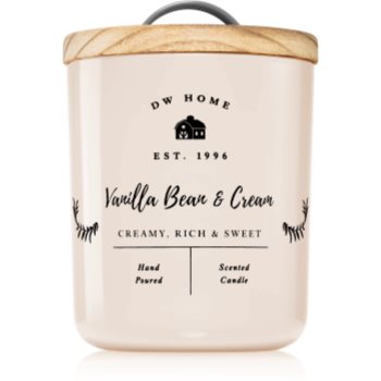 DW Home Farmhouse Vanilla Bean & Cream lumânare parfumată Bean imagine noua