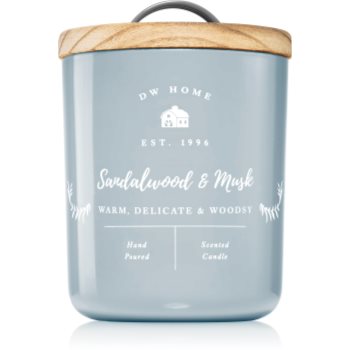 DW Home Farmhouse Sandalwood & Musk lumânare parfumată